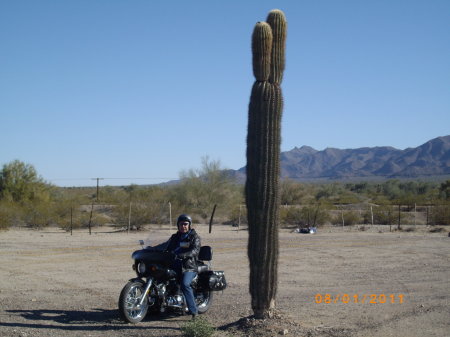 riding in the desert of Arizona