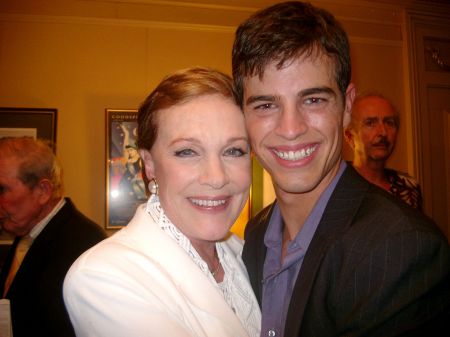 Andrew and his Director Julie Andrews