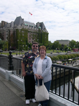 Me and my husband, Dave, on our 25th anniversary trip (where we went on our honeymoon)