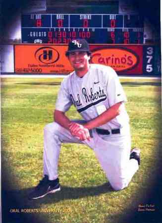 Son Mark - Pitcher for Oral Roberts University