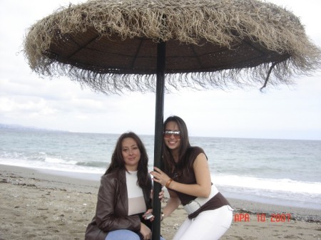Brittany and Me in Marbella, Spain April 2007