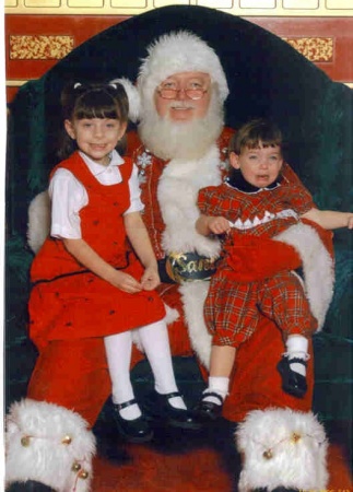 Emily, Santa and the not to happy Stephanie