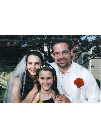 Me,my husband, Jerry, and my daughter, Lilith, at our wedding- September 2006