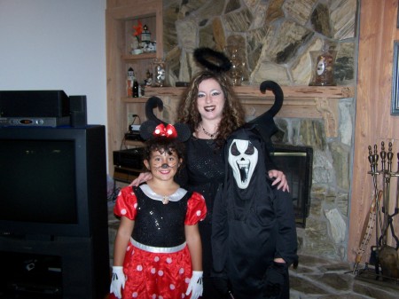 My kids and I Halloween night 07