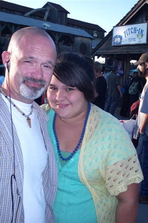 me and my daughter last summer at Santa Cruze