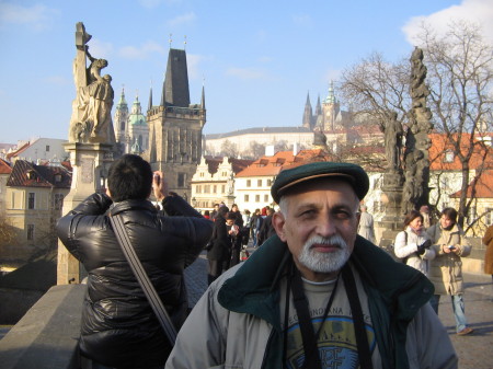 Dad on Charles Bridge