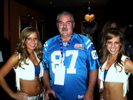 Me and two Colts Cheerleaders