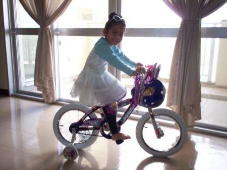 Her first bike.
