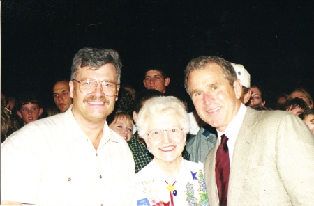 Me, Mom and George W