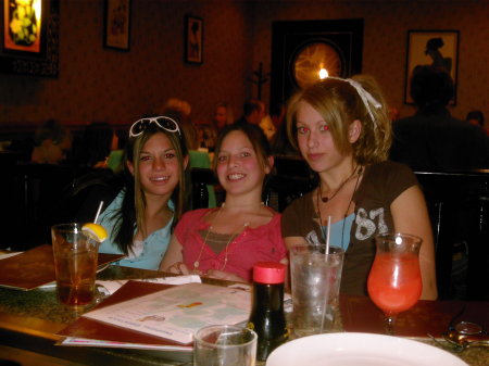My daughter Ashleigh and her two friends April 07