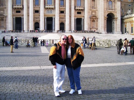 Kenny & I at the Vatican, Italy