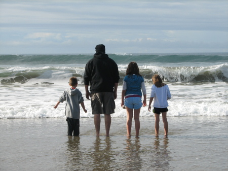 Me and the kids at the beach