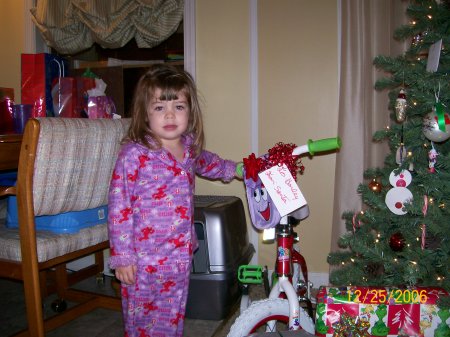 My youngest w/ her Dora bike!