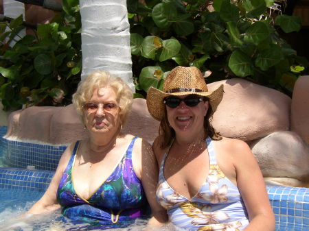 Sue & her Mom in Cancun!