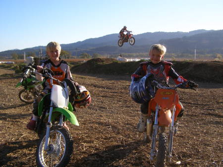 My boys at our private track