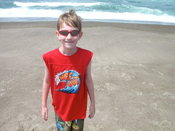 Conor looking cool at the beach