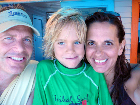 family self portrait, cocoa beach