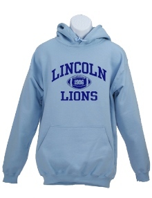 LINCOLN LIONS '86 FOOTBALL THROWBACK SWEATHOOD