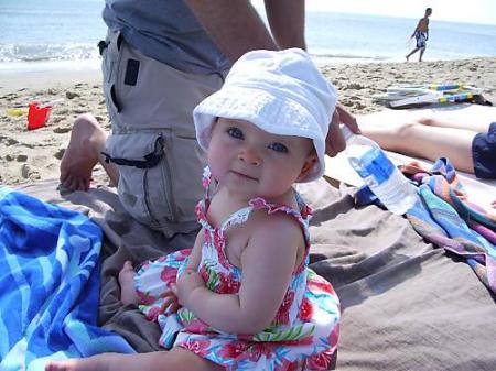 Kyla at the beach