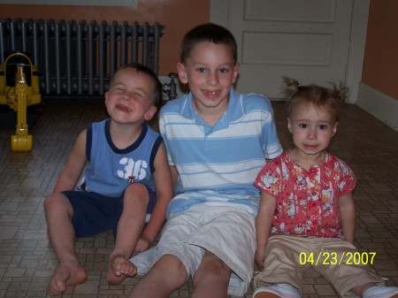 my three kids -jake,tommy and isabella