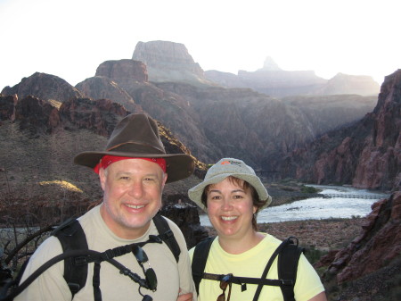 Michael and me at the bottom of the Grand Canyon last year