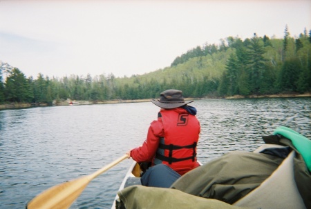 Pete in the bow BWCA