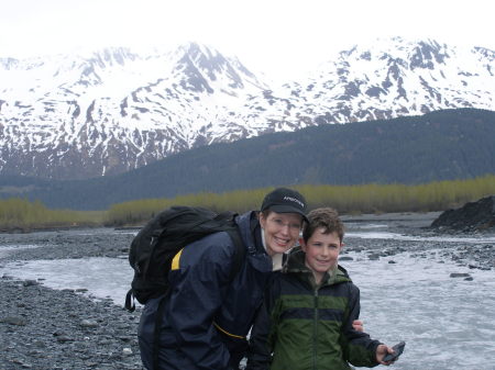 Dalton & I at Exit Glacier