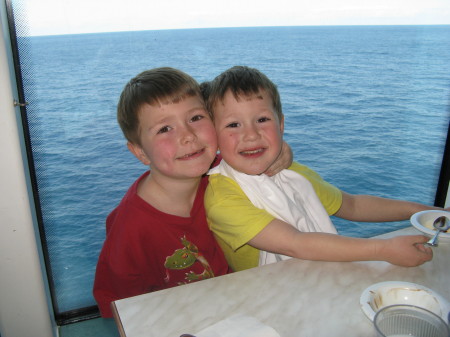On the cruise ship