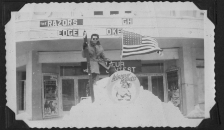 In front of the 6 corners theater