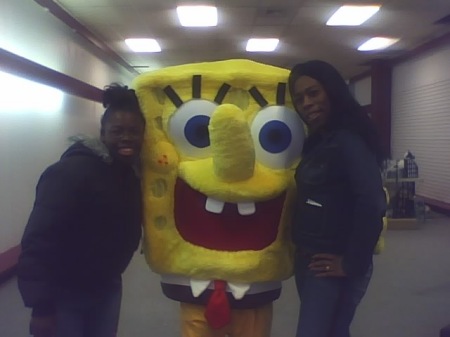 Me and my 12 yr old Hanan with spongebob