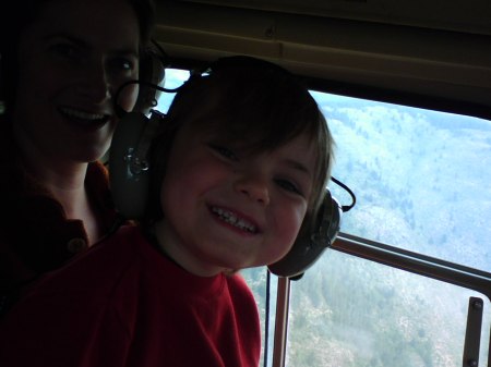Marianne and Oliver's heli ride - 2007