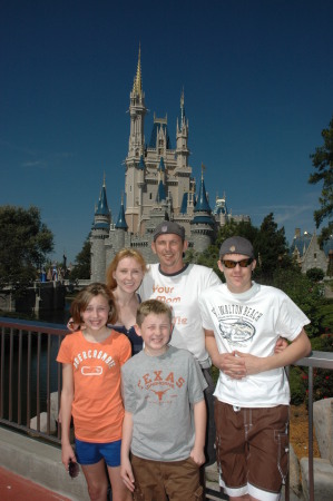 The family at Disneyworld