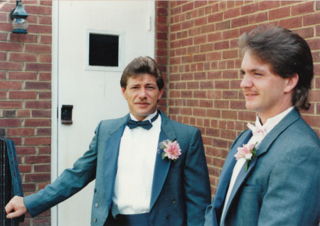me& donnie jones at wedding 1987