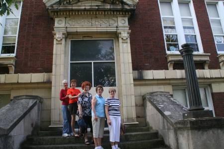 On the steps of Willoughby Union High School