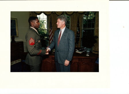 Me and President Clinton
