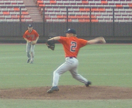 Pitching for the Waikki Surfers