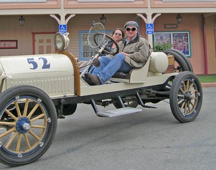 In the family car