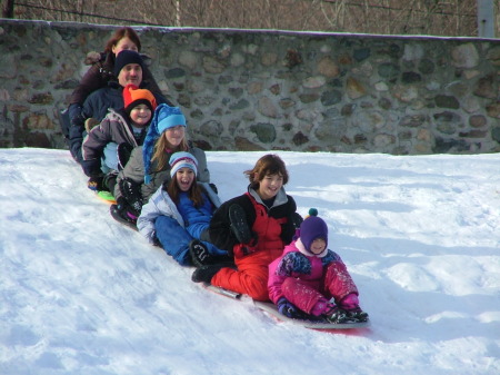 Sledding in Sanford, ME