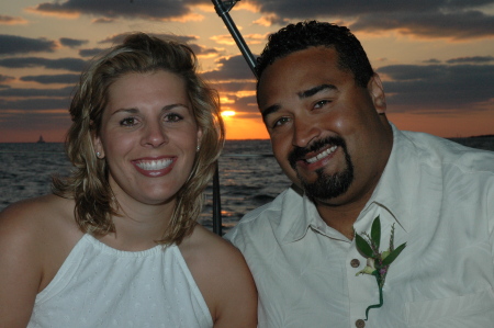 Our wedding day in Key West