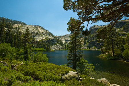 Hiking above Tahoe