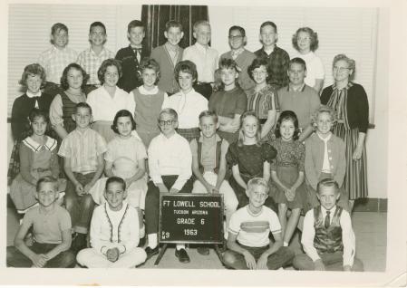 Fort Lowell Elem Mrs Johnson sixth grade 1962 63