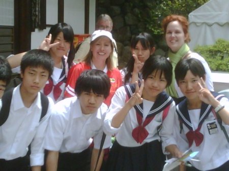 Heather with kids