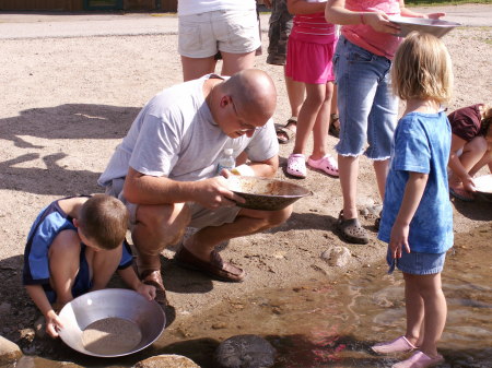 Panning for gold in Colorado with Olivia