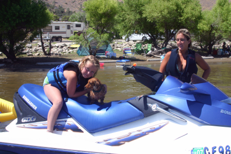 Jamie and Julie at Lake Isabela