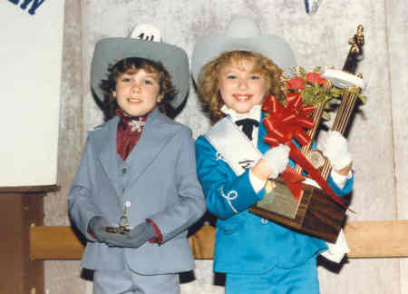 Myssi Toler and I at Little Miss Silver Spurs 1986