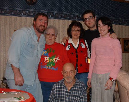 My ex with inlaws,my son and daughter Christmas '03