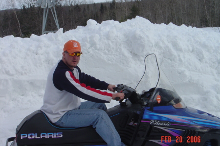 Me at home playing in the snow