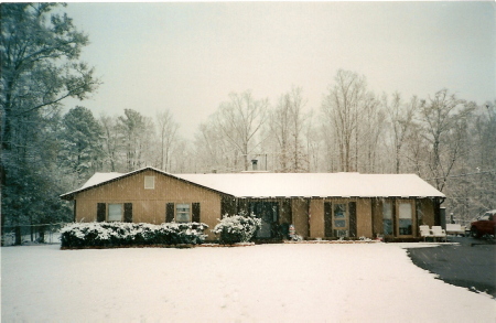 Snow at our house in Cataula Ga