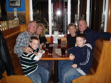 Hanging out in Cannon Beach with old friends and grandsons, 01/2007