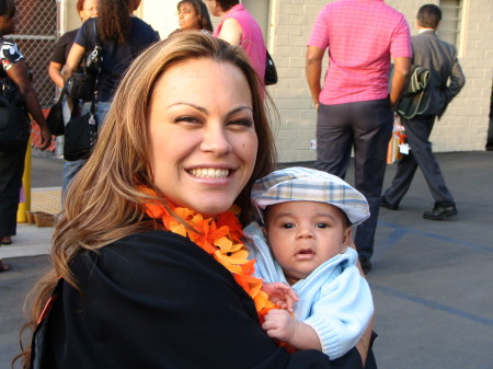 Natasha's College Grad. W/ new Nephew, Maddox